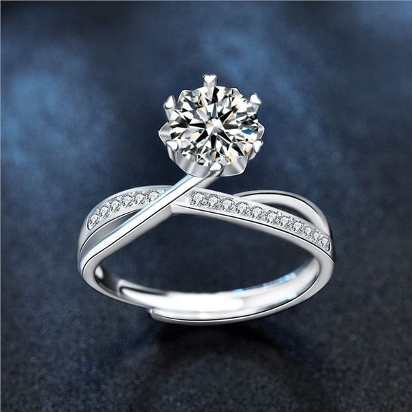 1 CT GRA CERTIFIED ROUND BRILLIANT MOISSANITE