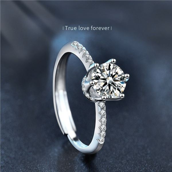 1 CT GRA CERTIFIED ROUND BRILLIANT MOISSANITE