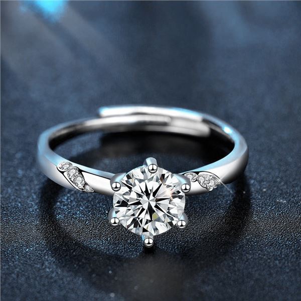 1CT GRA CERTIFIED ROUND BRILLLIANT MOISSANITE 925S