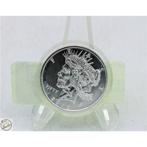 2018 1 TROY OZ ZOMBUCKS ‘FEAST’ SILVER ROUND