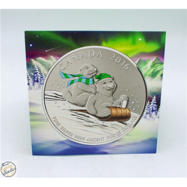 2016 CANADA 25 DOLLAR SILVER COIN