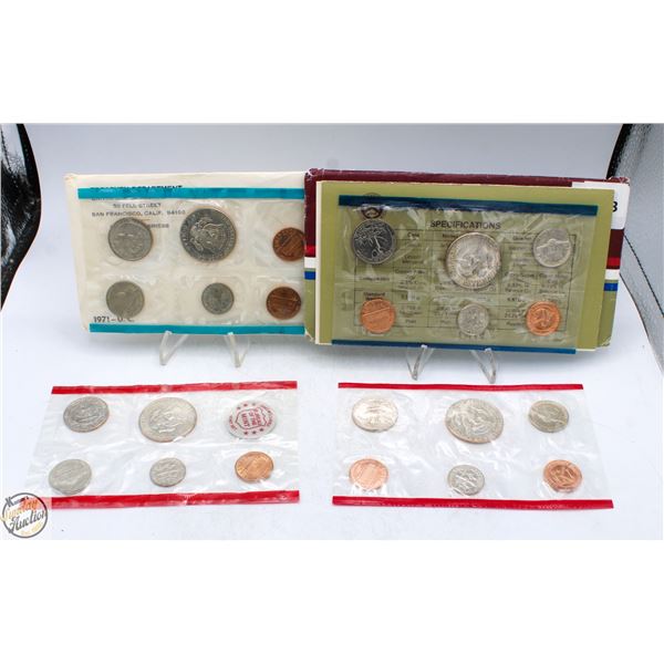 1984 USA P,D UNC COIN SET + 1971 USA P,D UNC COIN-