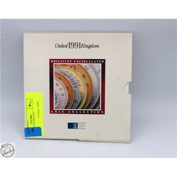 1991 UK UNC 8 COIN SET