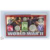 Image 1 : WORLD WAR 2 COIN AND STAMP SET