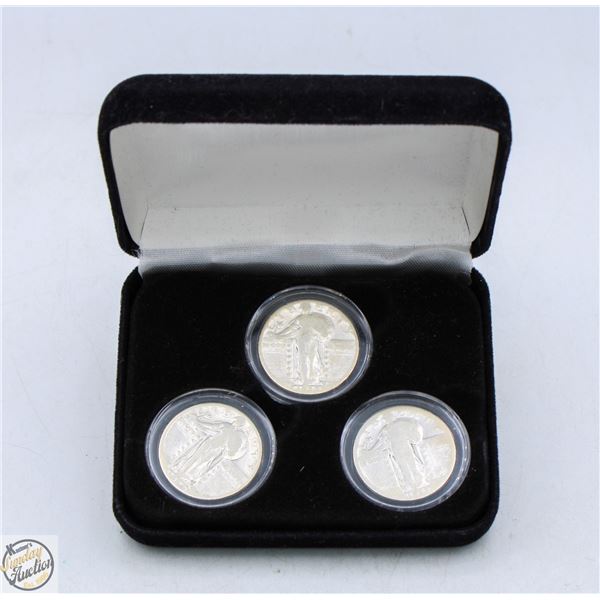 3 COIN STANDING LIBERTY COIN SET (25,29,30)