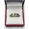 Image 1 : GOLD PLATED STERLING SILVER NATURAL BLUE TOPAZ