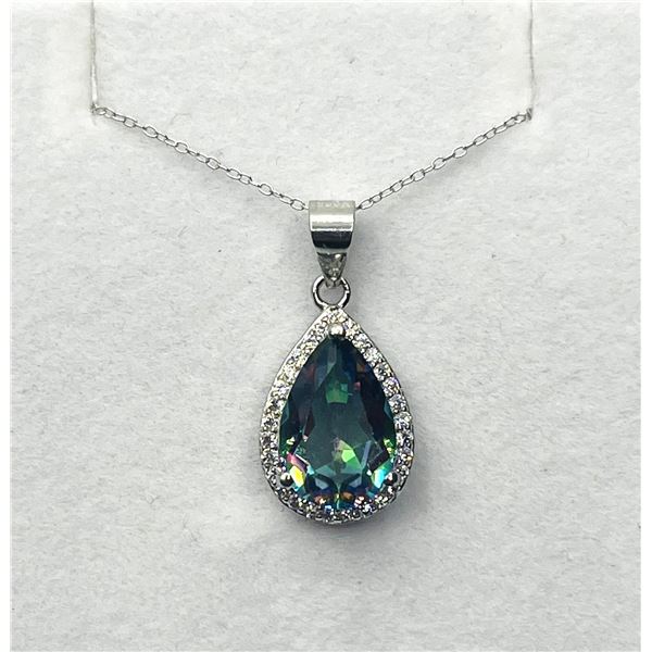 STERLING SILVER NATURAL MYSTIC QUARTZ (2.60CT)