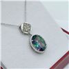 Image 2 : STERLING SILVER NATURAL MYSTIC QUARTZ (5.75CT)