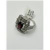 Image 2 : STERLING SILVER NATURAL GARNET (2.10CT) WITH CZ