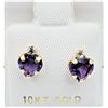 Image 1 : 10KT YELLOW GOLD NATURAL AMETHYST (1.5CT) WITH