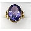 Image 1 : GOLD PLATED STERLING SILVER NATURAL AMETHYST