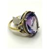 Image 2 : GOLD PLATED STERLING SILVER NATURAL AMETHYST