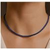 Image 1 : 10K(9.3G) TANZANITE (43CT)NECKLACE 16"