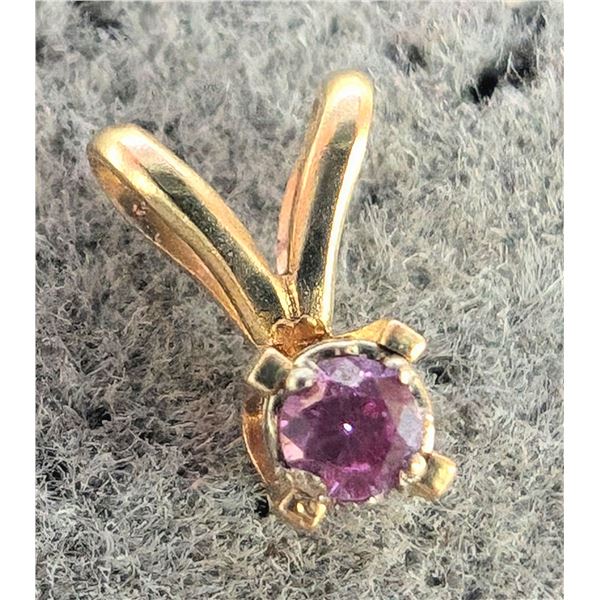 14K(0.2G) LAB PINK DIAMOND (0.03CT) PENDANT