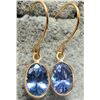 Image 2 : 14K(0.65G) TANZANITE (1.8CT) EARRINGS