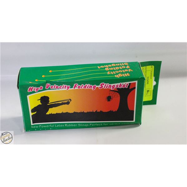 HIGH VELOCITY FOLDING SLINGSHOT