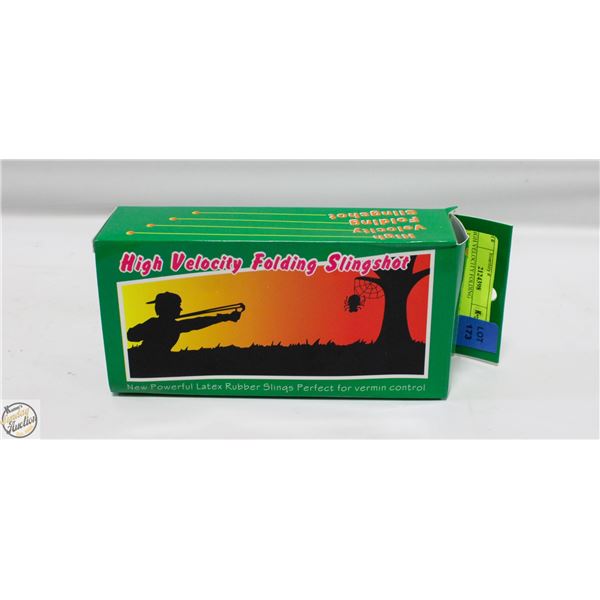 HIGH VELOCITY FOLDING SLINGSHOT