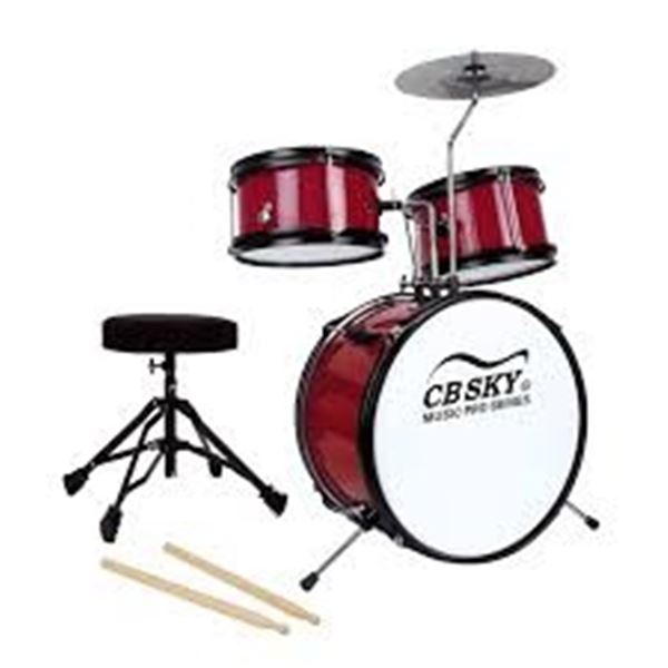 NEW W BOX CB SKY 5PC JUNIOR DRUM SET FOR KIDS