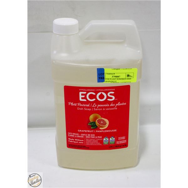 3.79L ECOS PLANT POWERED DISH SOAP GRAPEFRUIT