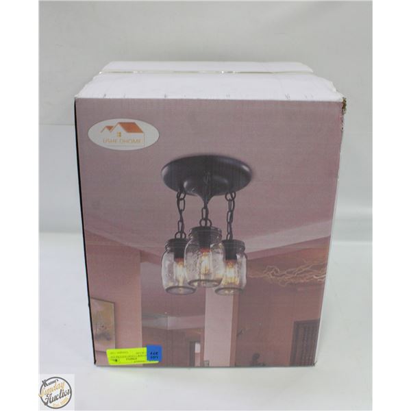 BRAND NEW 3 LIGHT FIXTURE E26 LIGHT BULBS