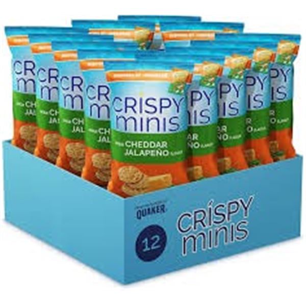 12 X 90G CRISPY MINIS CHEDDAR JALAPENO RICE CAKES