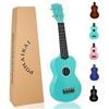Image 1 : NEW POMAIKAI SOPRANO WOOD UKELELE RAINBOW 21"