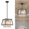 Image 1 : NEW W BOX LMQNINE LIGHT FIXTURE FARMHOUSE CHANDELI