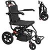 NEW W BOX PORTABLE ALUNINUM TRANSPORT WHEELCHAIR
