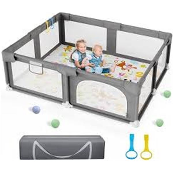 NEW W BOX PALOPALO 71 X 59" BABY PLAYPEN W MAT
