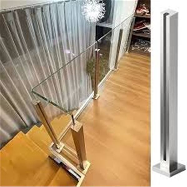 NEW W BOX CVTER HEAVY-DUTY GLASS RAILING POST