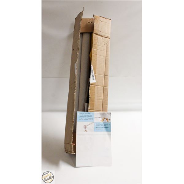 NEW WITH BOX STRETCHABLE SHOWER CURTAIN ROD BLACK