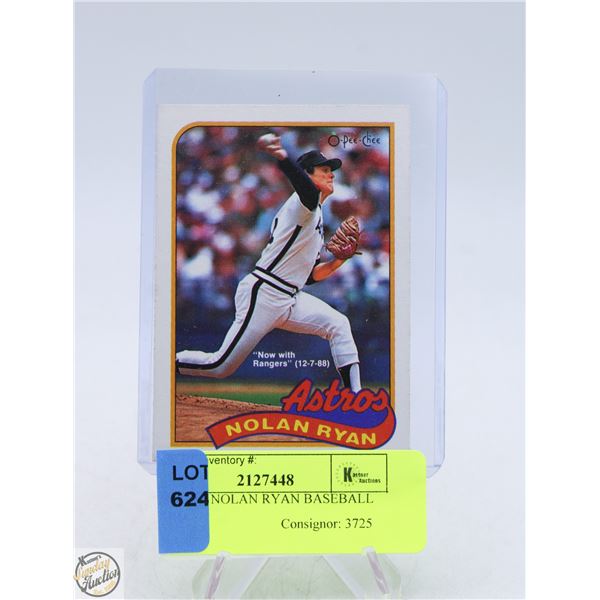 1988 OPC NOLAN RYAN BASEBALL CARD