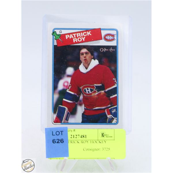 1988 OPC PATRICK ROY HOCKEY CARD