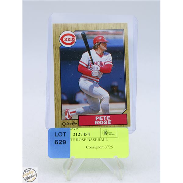 1987 OPC PETE ROSE BASEBALL CARD