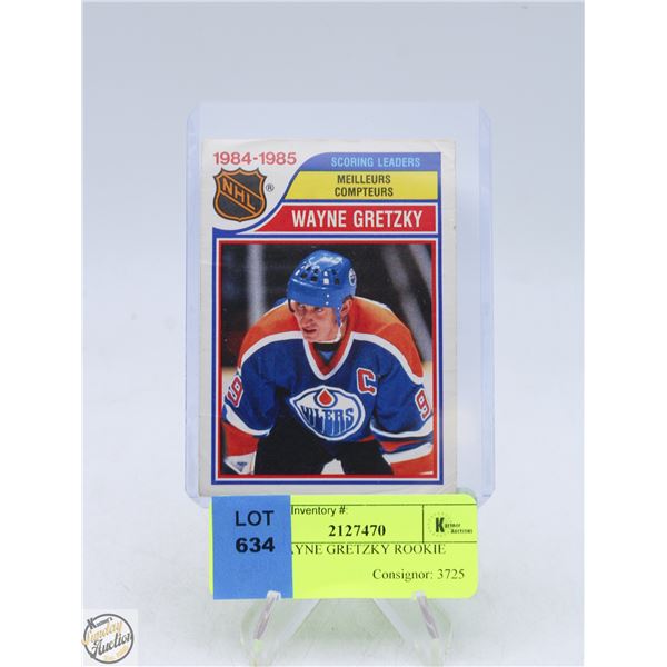 1985 WAYNE GRETZKY ROOKIE CARD