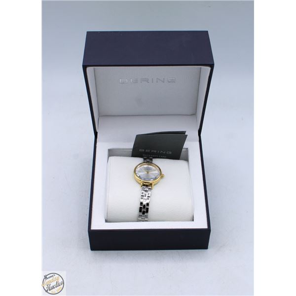 NEW LADIES BERING WATCH, 33MM CASE