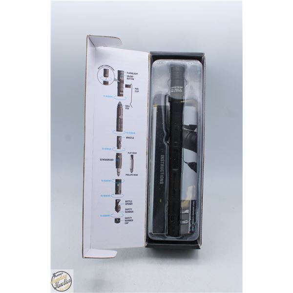 NEW BELL & HOWELL TACPEN DELUXE 9 IN 1 ALL PURPOSE