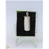 SILVER 925 SEMI CYLINDER PENDANT, 1.25 IN LONG