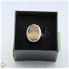 Image 1 : SILVER 925 SMOKEY QUARTZ LADIES RING, SIZE 8