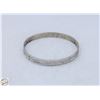 Image 1 : STERLING SILVER BANGLE, 2 5/8 IN DIAMETER