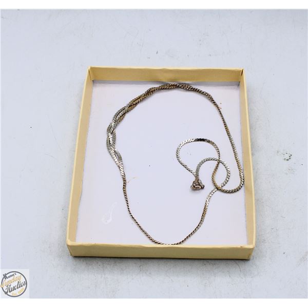 STERLING SILVER NECKLACE LADIES , 17.5 INCH LONG
