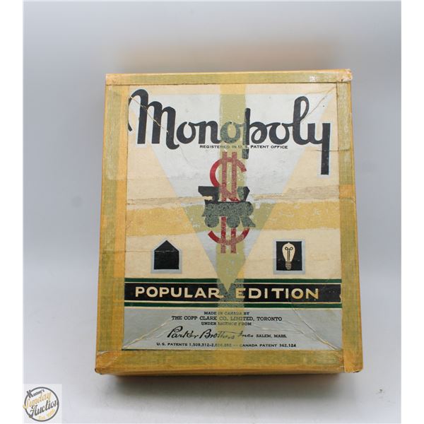 1940S MONOPOLY POPULAR EDITION