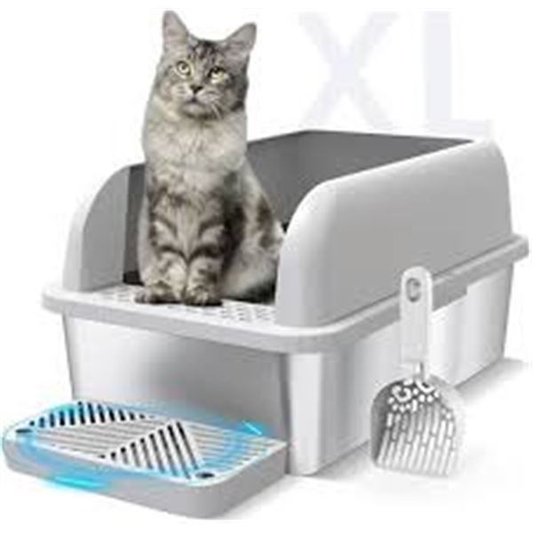 NEW W BOX SUZZIPAWS 8" CAT LITTER BOX W LID