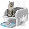 NEW W BOX SUZZIPAWS 8" CAT LITTER BOX W LID