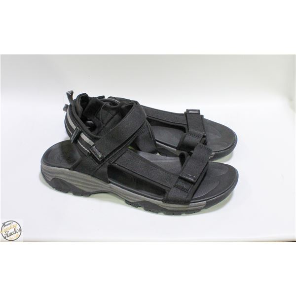 NEW DOCKERS MENS BLACK SIZE 12 SANDALS