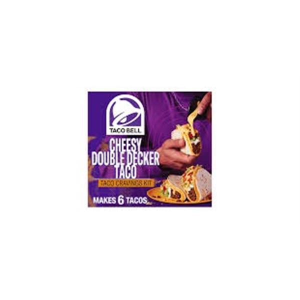 10 X 401G TACO BELL CHEESY DOUBLE DECKER TACO KIT