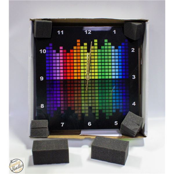 NEW 13 X 13" WALL CLOCK