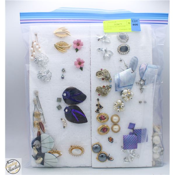 COLLECTION OF VINTAGE EARRINGS