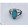 Image 1 : 925 STAMPED 3 GRAM RING SZ 8 OPAL CENTER