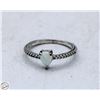 Image 1 : 925 STAMPED 1.7 GRAM SILVER RING OPAL TEARDROP